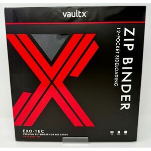 New Vault X SV10 1st Edition 12‑Pocket Zip Binder Black 480‑Card Destined Rivals